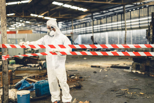 Professional Drug Lab Cleanup technician working in Columbus, WI